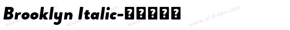 Brooklyn Italic字体转换